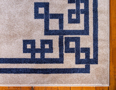 Aegean Labyrinth Collection Area Rug -  Rhodes