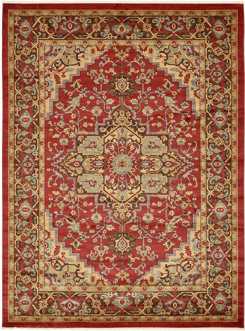 Persian Elegance Collection Area Rug -  Khorasan Rectangle Red  lifestyle 2