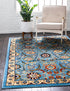 Tabriz Tapestry Collection Area Rug - Sahand (Blue)