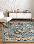 Tabriz Tapestry Collection Area Rug - Sahand (Blue)