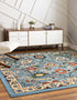 Tabriz Tapestry Collection Area Rug - Sahand (Blue)