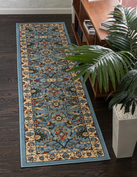 Tabriz Tapestry Collection Area Rug - Sahand (Blue)