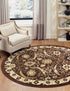 Tabriz Tapestry Collection Area Rug - Sahand (Brown)