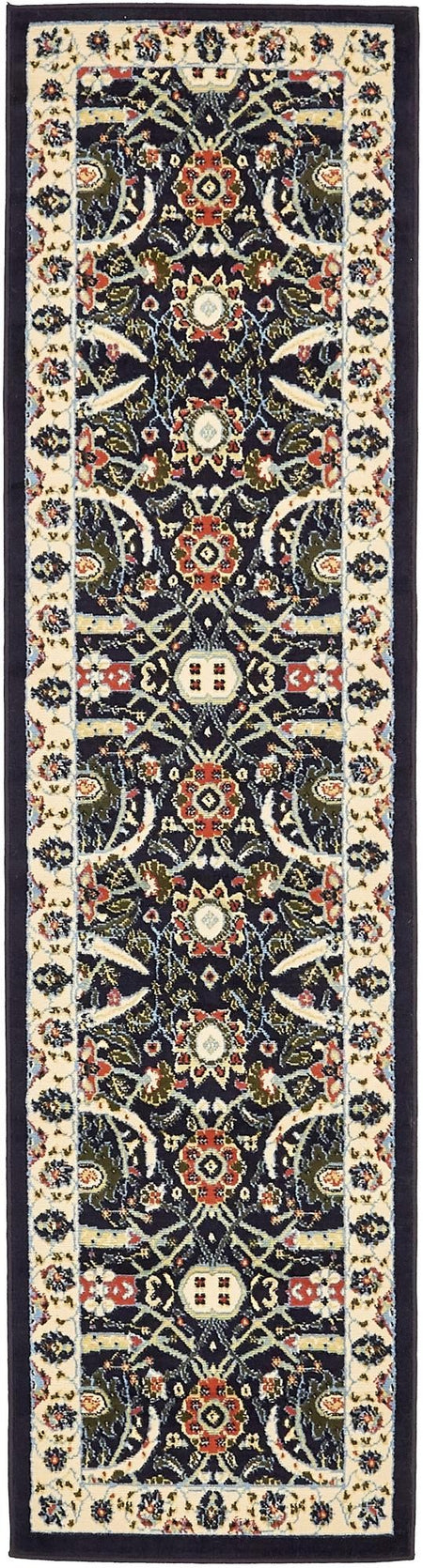 Tabriz Tapestry Collection Area Rug - Sahand (Navy Blue)