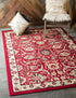 Tabriz Tapestry Collection Area Rug - Sahand (Red)