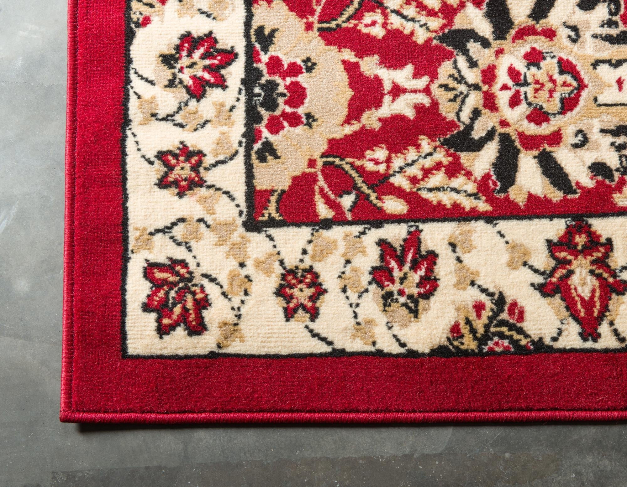 Tabriz Tapestry Collection Area Rug - Sahand (Red)