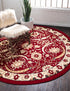 Tabriz Tapestry Collection Area Rug - Sahand (Red)