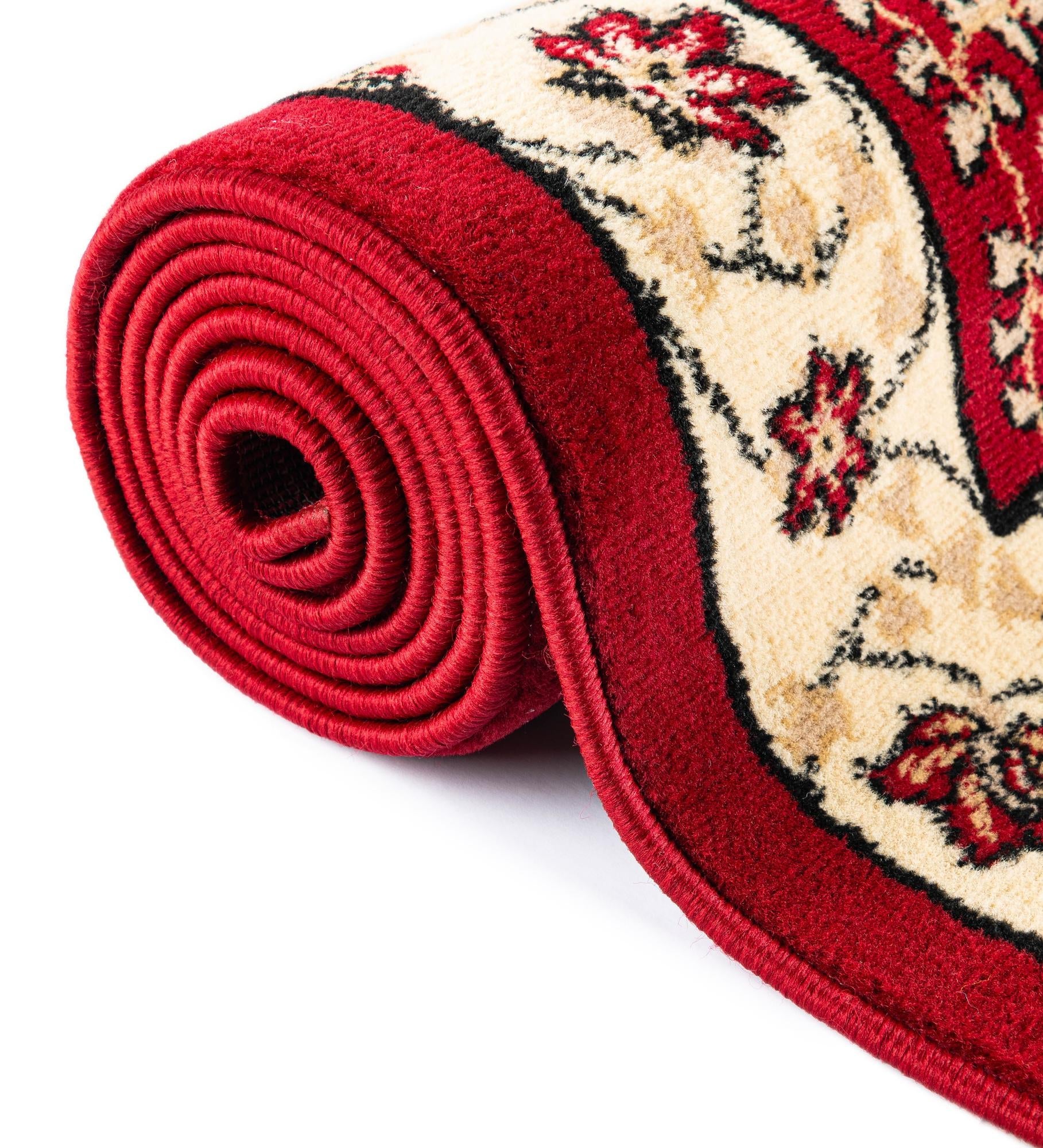 Tabriz Tapestry Collection Area Rug - Sahand (Red)