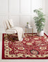 Tabriz Tapestry Collection Area Rug - Sahand (Red)