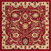 Tabriz Tapestry Collection Area Rug - Sahand (Red) Square Red  lifestyle 11