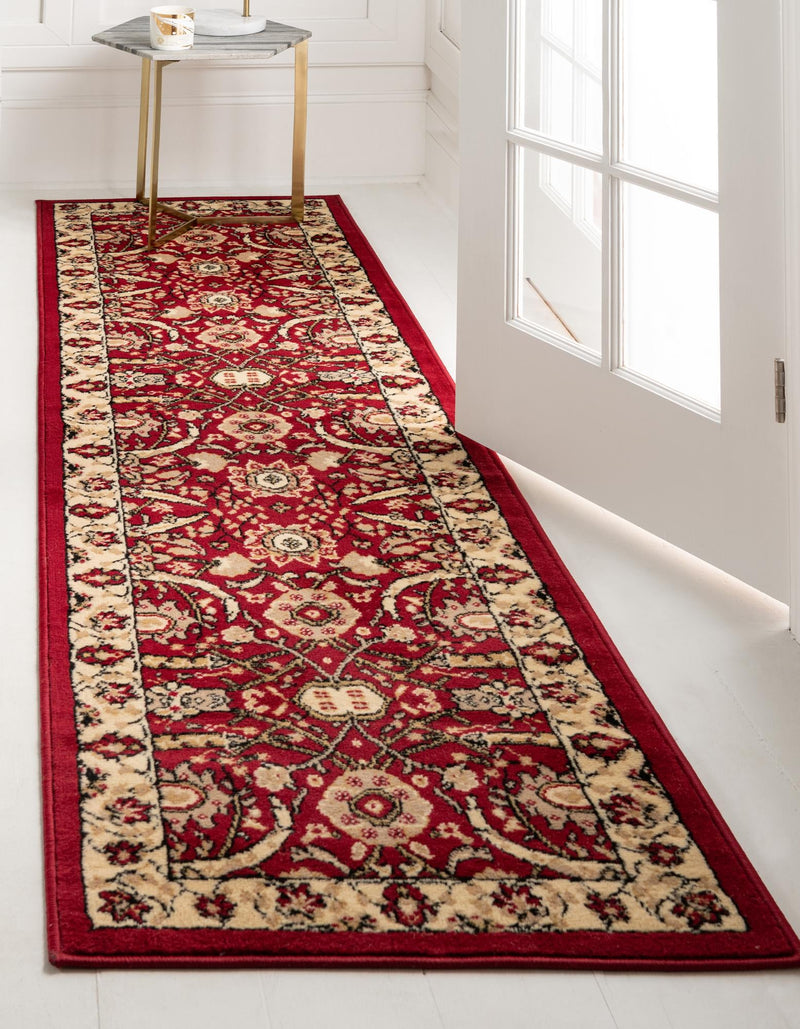 Tabriz Tapestry Collection Area Rug - Sahand (Red) Runner Red  lifestyle 15