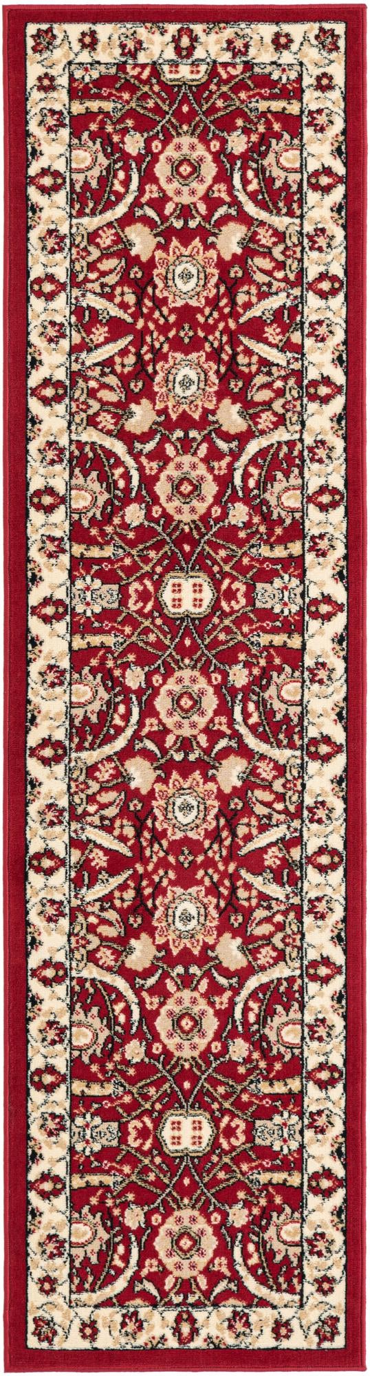 Tabriz Tapestry Collection Area Rug - Sahand (Red) Runner Red  lifestyle 12