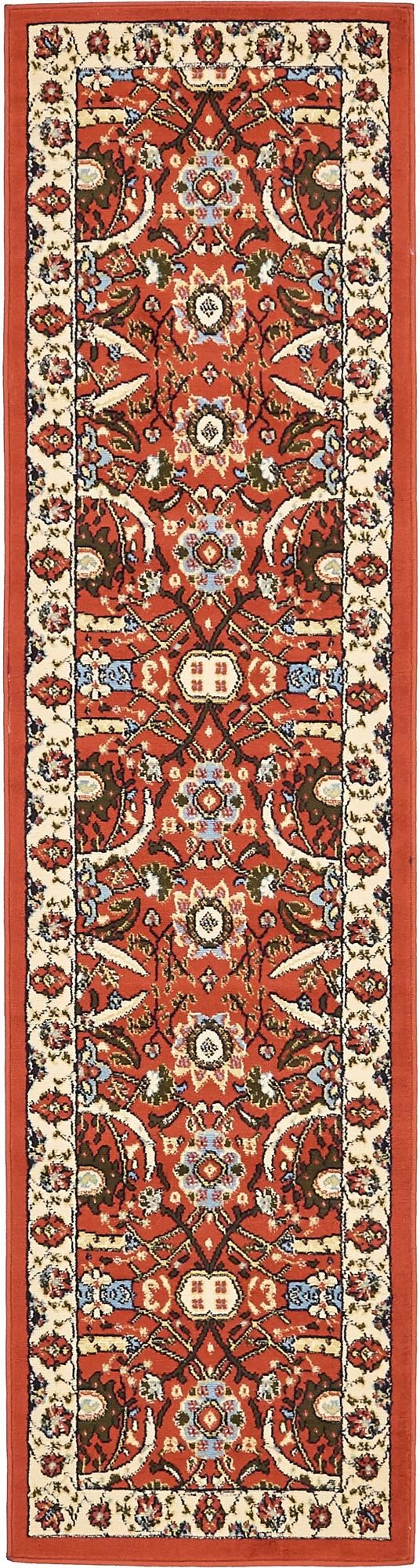 Tabriz Tapestry Collection Area Rug - Sahand (Terracotta)