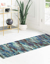 Sedona Vista Collection Area Rug -  Yucca Runner Blue  lifestyle 31