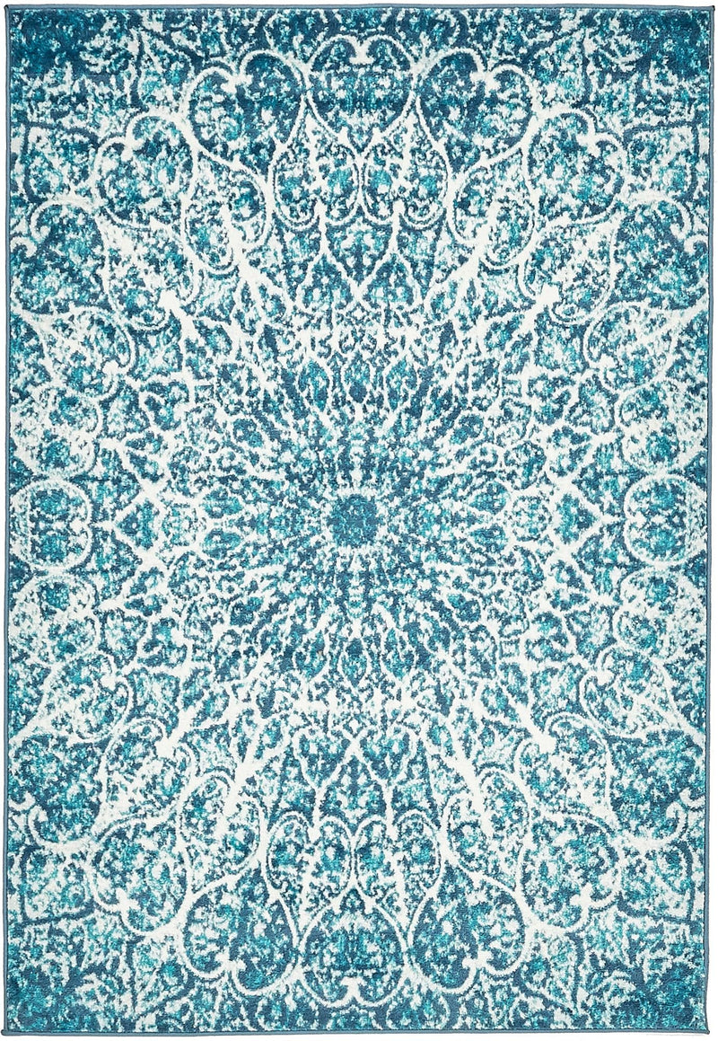 Riviera Elegance Collection Area Rug -  Eze Rectangle Turquoise Main