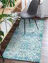 Riviera Elegance Collection Area Rug -  Eze Runner Turquoise  lifestyle 8