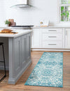 Riviera Elegance Collection Area Rug -  Eze Runner Turquoise  lifestyle 20