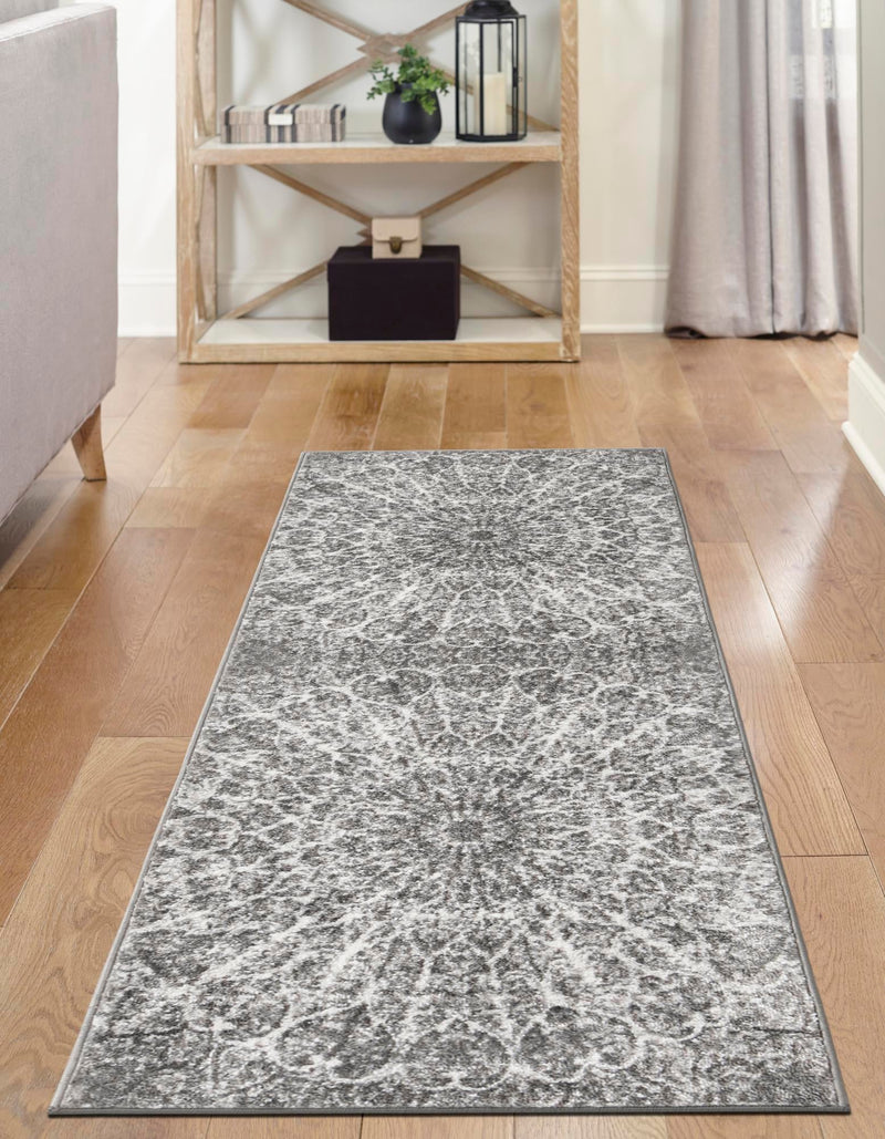 Riviera Elegance Collection Area Rug -  Eze Runner Dark Gray  lifestyle 16