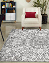 Riviera Elegance Collection Area Rug -  Eze Rectangle Dark Gray  lifestyle 4