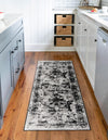 Riviera Elegance Collection Area Rug -  Menton (Black) Runner Black  lifestyle 19