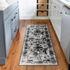 Riviera Elegance Collection Area Rug -  Menton (Black) Runner Black  lifestyle 67