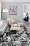 Riviera Elegance Collection Area Rug -  Menton (Black) Rectangle Black  lifestyle 21