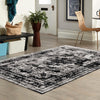 Riviera Elegance Collection Area Rug -  Menton (Black) Rectangle Black  lifestyle 56