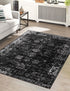 Riviera Elegance Collection Area Rug - Antibes (Black)