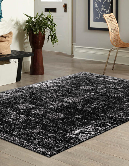 Riviera Elegance Collection Area Rug - Antibes (Black)