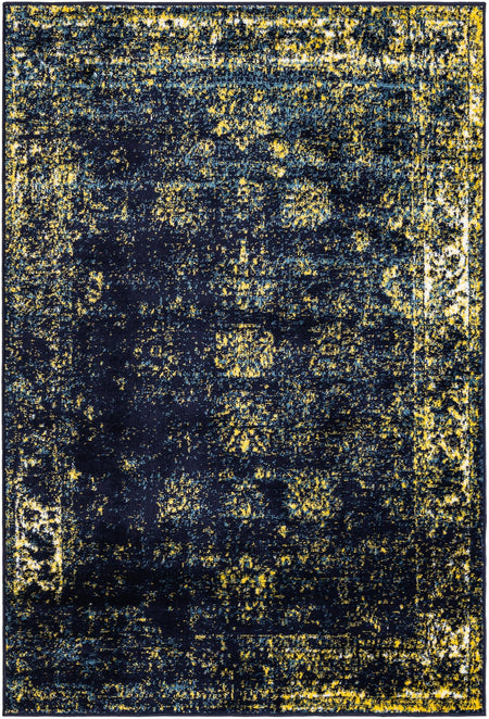 Riviera Elegance Collection Area Rug - Antibes (Navy Blue)