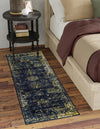 Riviera Elegance Collection Area Rug - Antibes (Navy Blue) Runner Navy Blue  lifestyle 17