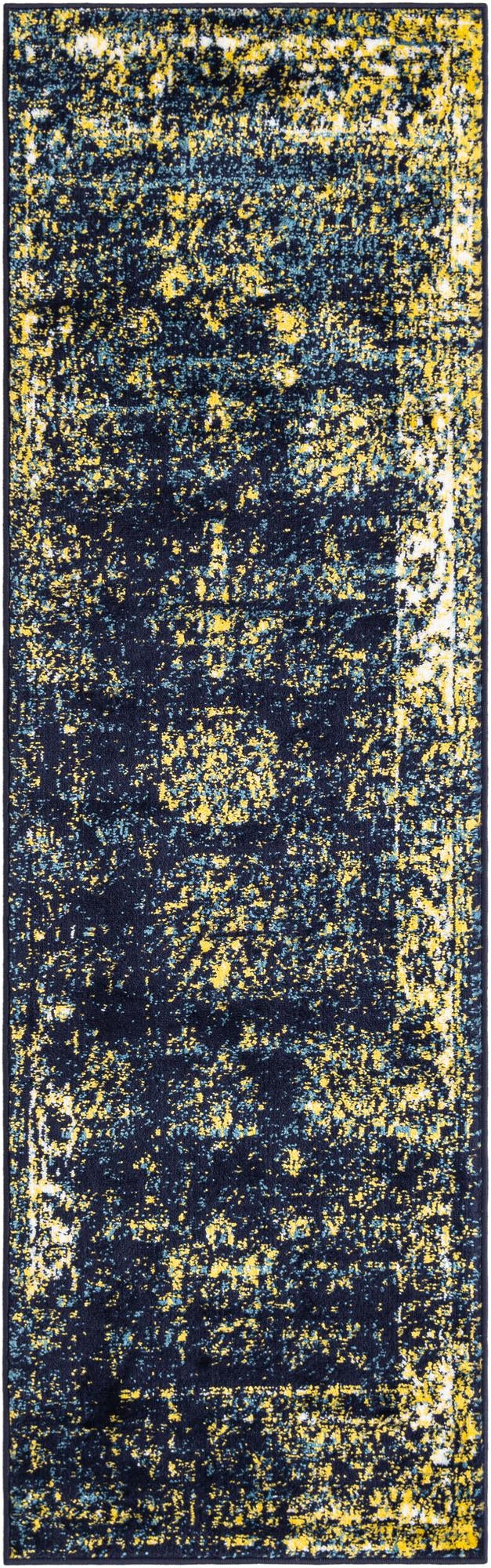 Riviera Elegance Collection Area Rug - Antibes (Navy Blue)