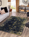 Riviera Elegance Collection Area Rug - Antibes (Navy Blue) Rectangle Navy Blue  lifestyle 0