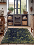 Riviera Elegance Collection Area Rug - Antibes (Navy Blue)