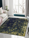 Riviera Elegance Collection Area Rug - Antibes (Navy Blue) Rectangle Navy Blue  lifestyle 13