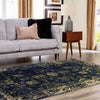 Riviera Elegance Collection Area Rug - Antibes (Navy Blue) Rectangle Navy Blue  lifestyle 28