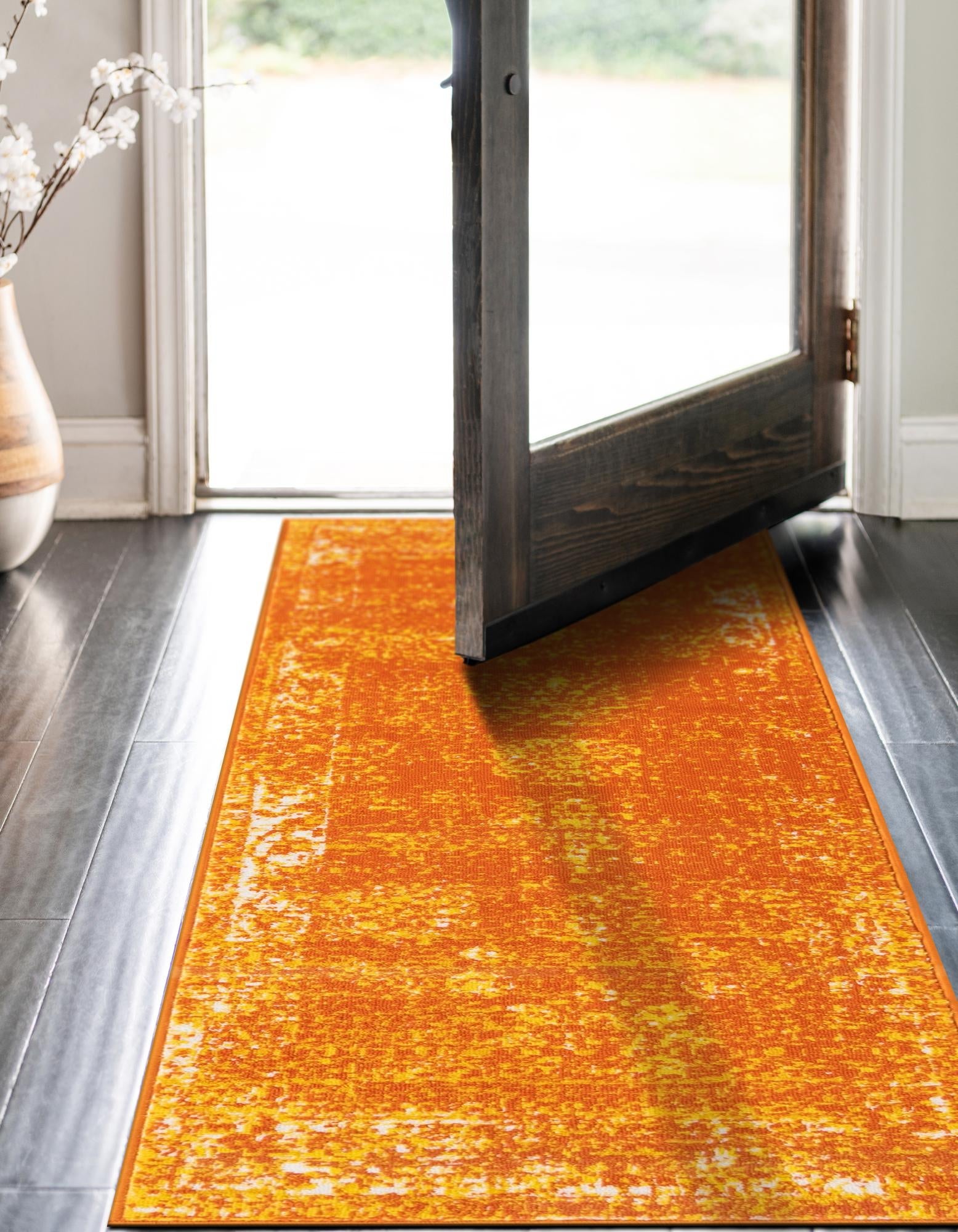 Riviera Elegance Collection Area Rug - Antibes (Orange)