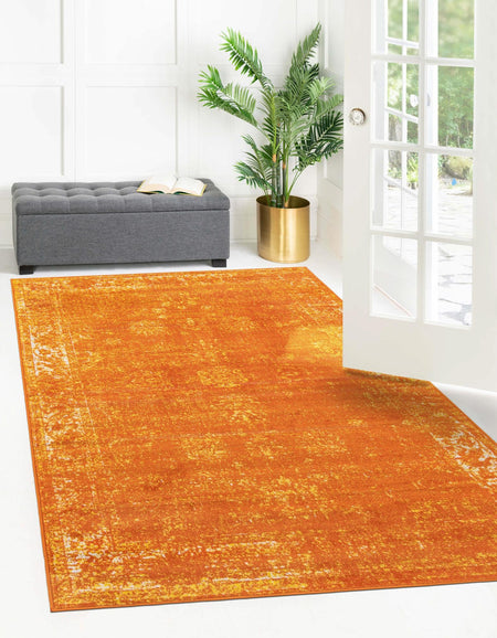 Riviera Elegance Collection Area Rug - Antibes (Orange)