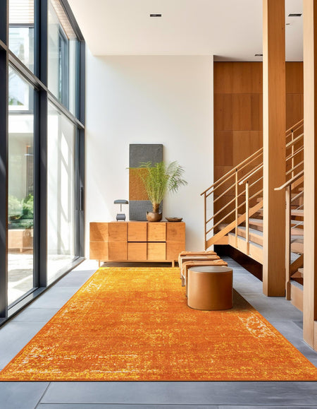 Riviera Elegance Collection Area Rug - Antibes (Orange)