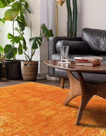 Riviera Elegance Collection Area Rug - Antibes (Orange)