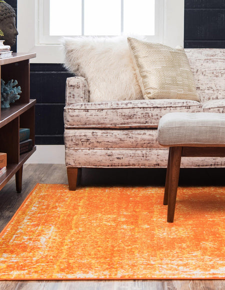 Riviera Elegance Collection Area Rug - Antibes (Orange)