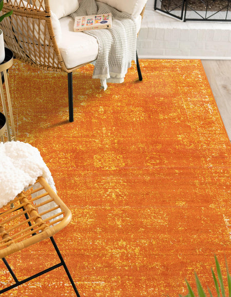 Riviera Elegance Collection Area Rug - Antibes (Orange)