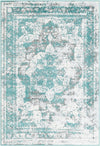 Riviera Elegance Collection Area Rug -  Menton (Turquoise) Rectangle Turquoise Main