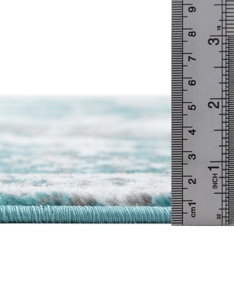 Riviera Elegance Collection Area Rug -  Menton (Turquoise) Runner Turquoise  lifestyle 27