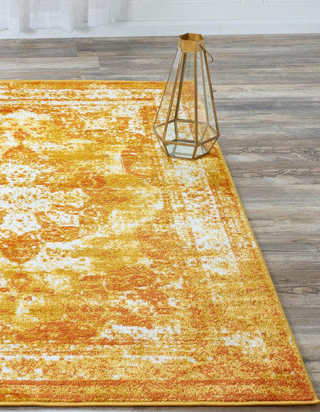 Riviera Elegance Collection Area Rug -  Menton (Orange)