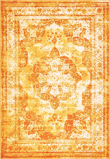 Riviera Elegance Collection Area Rug -  Menton (Orange)