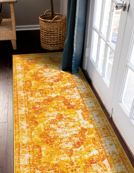 Riviera Elegance Collection Area Rug -  Menton (Orange)