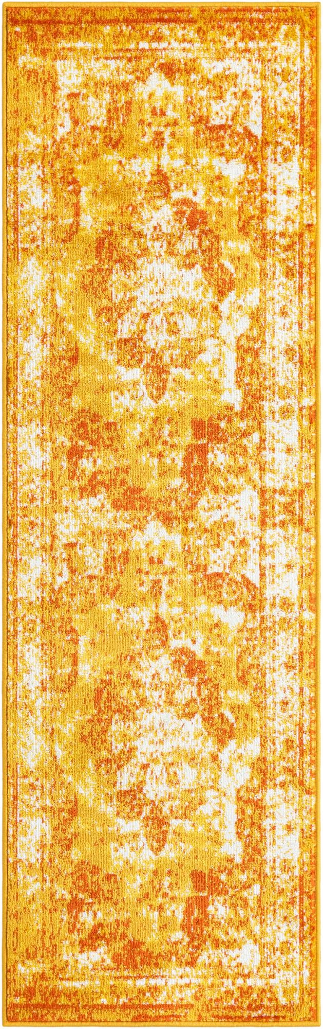 Riviera Elegance Collection Area Rug -  Menton (Orange)