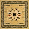 Tabriz Tapestries Collection Area Rug - Azerbaijan (Cream) Square Cream  lifestyle 17