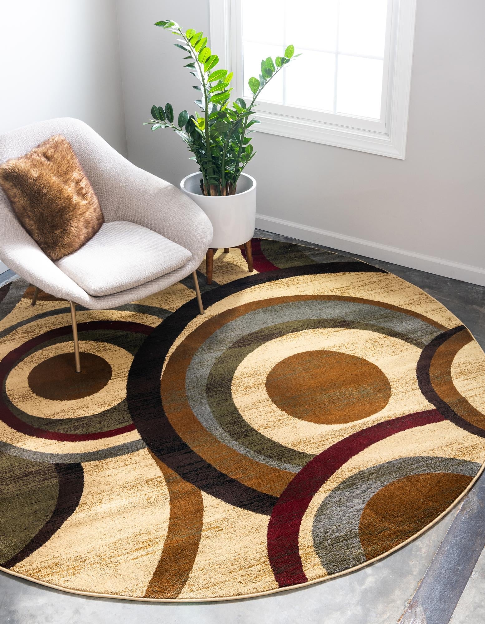 Bistro Lounge Collection Area Rug -  Macchiato